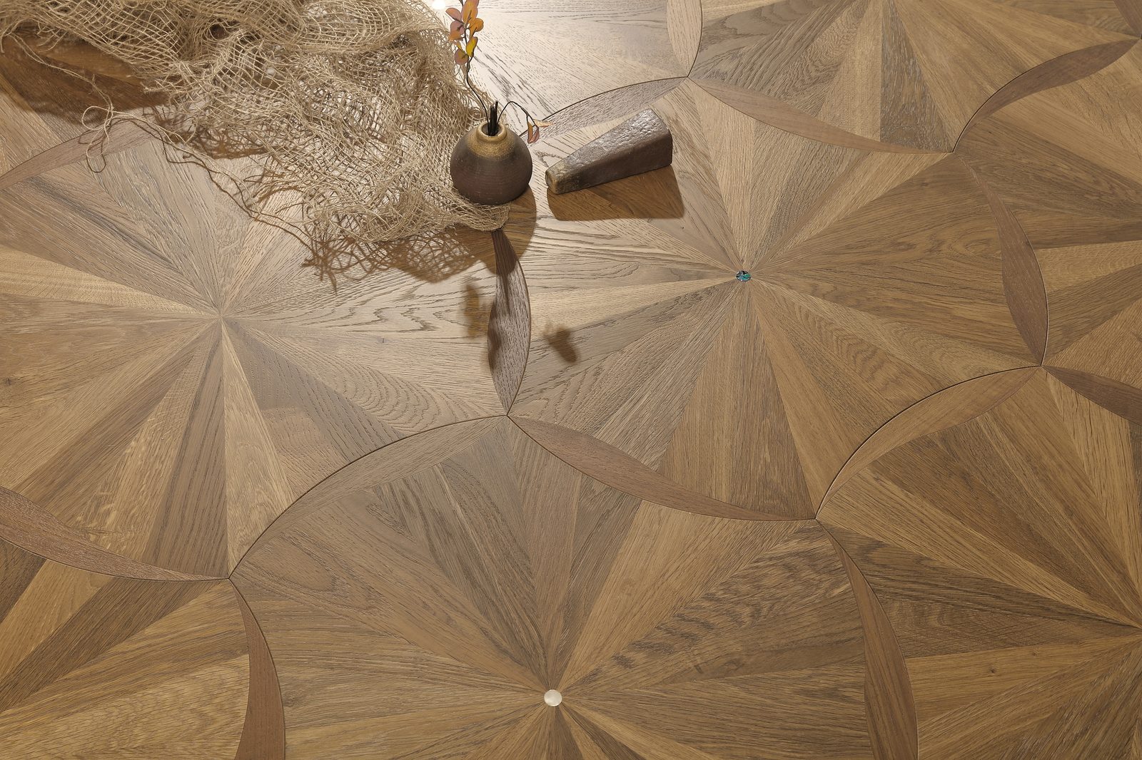 Lotus leaf and shell mosaic